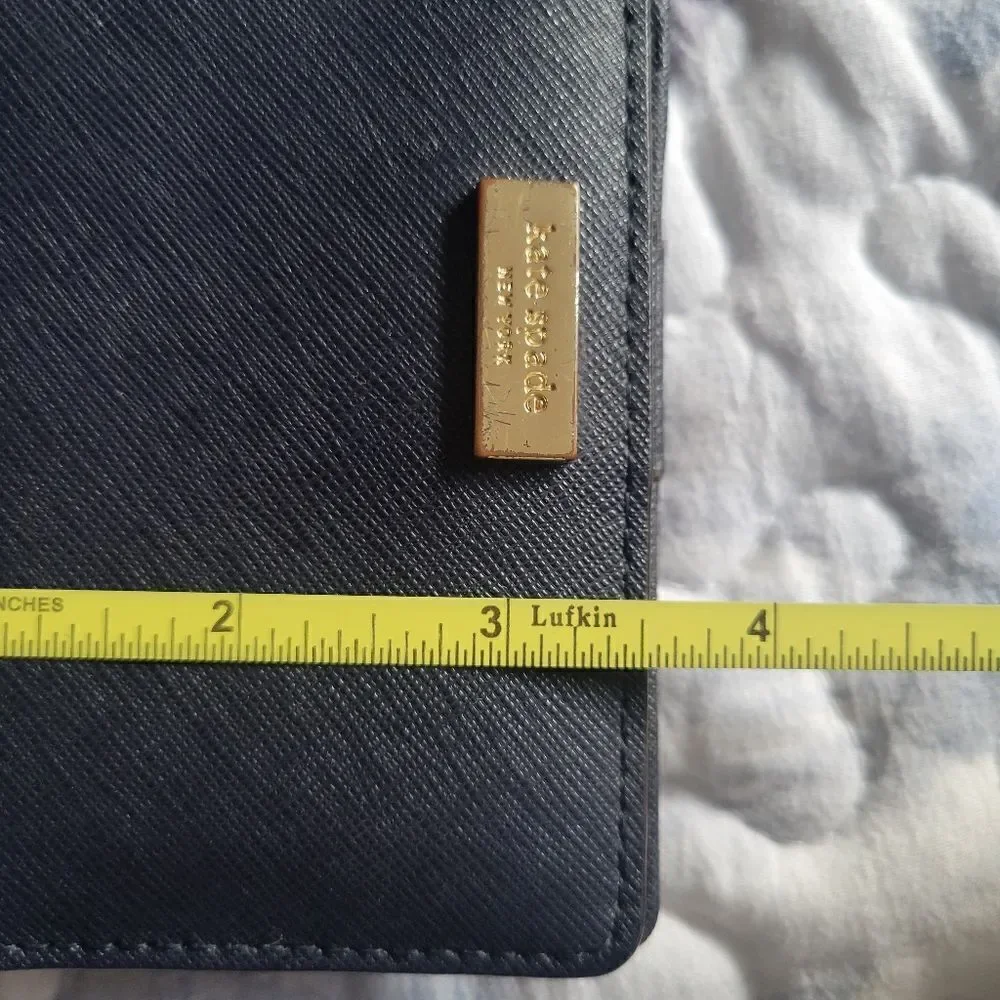 Kate Spade Leather Wallet, navy blue